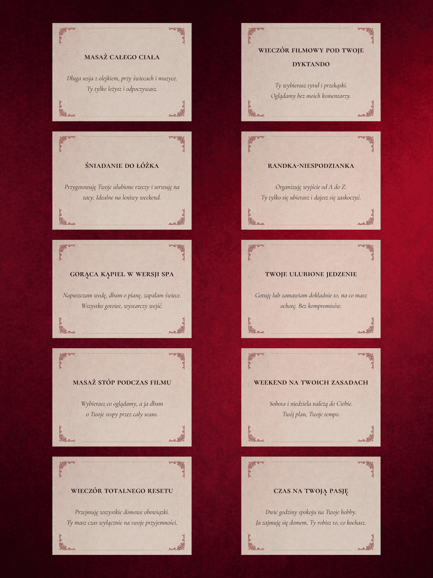 Strony dziennika — Kupony miłosne